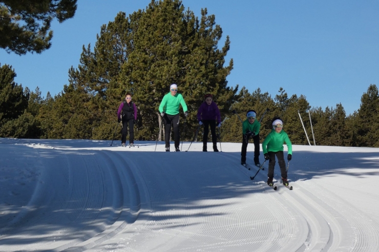 Esquí de fons a l'estació de la Rabassa-Naturlandia.